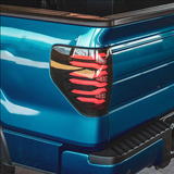 09-14 Ford F150 LUXX-Series LED Tail Lights Black-Red