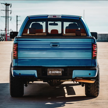 09-14 Ford F150 LUXX-Series LED Tail Lights Black-Red