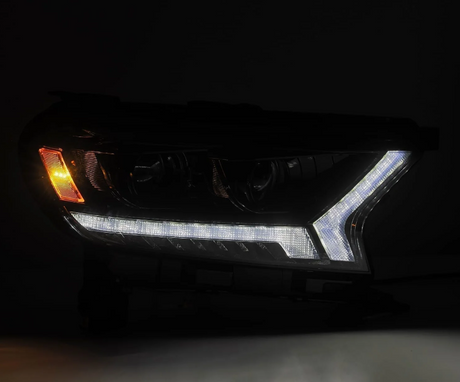 19-23 Ford Ranger LUXX-Series LED Projector Headlights Alpha-Black - Backordered