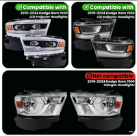 Dodge Ram 1500 DRL Plug-N-Play Harness For Led Headlights (2019-2024)