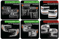 Chevrolet / GMC 1500-2500-3500 Dynamic Plug-N-Play Harness for LED Headlights  (2019-2023)