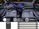 4pc White LED Interior Lighting Kit