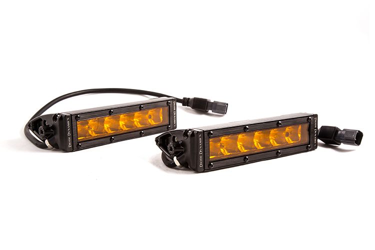 Stage Series 6" SAE Amber Light Bar (pair)
