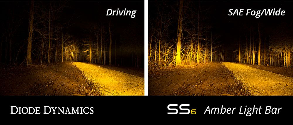 Stage Series 6" SAE Amber Light Bar (one)