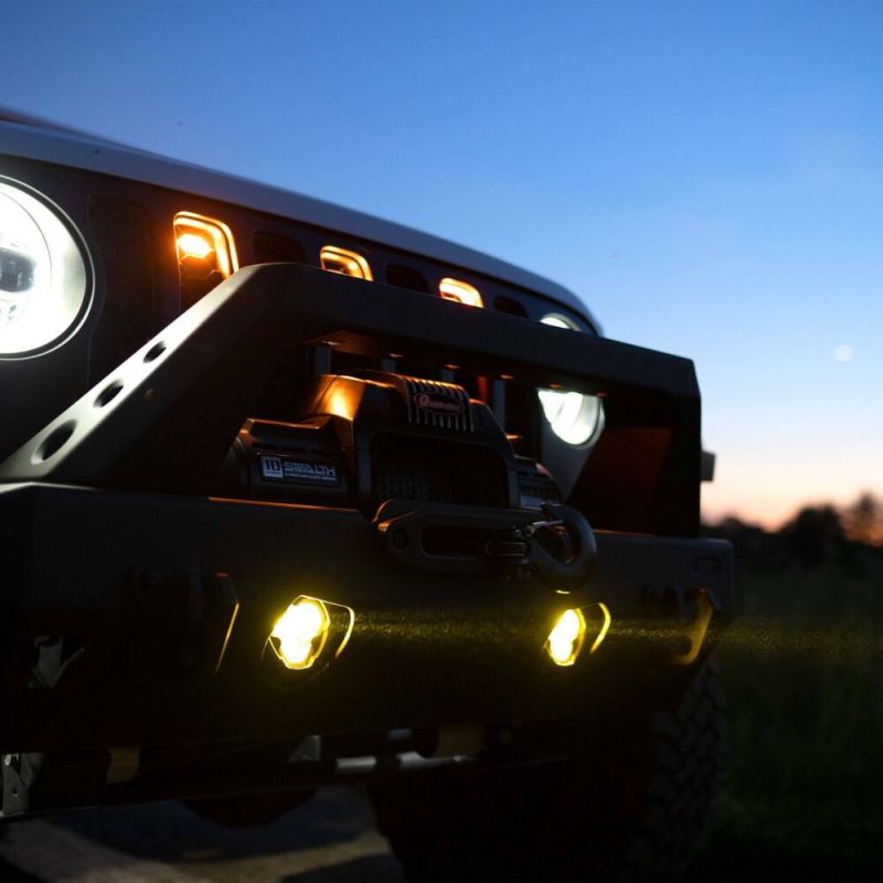 FLEX ERA® 3 Dual Mode SAE Fog LED Light Pods - 2-Light Master Kit - Jeep Aftermarket Bumpers