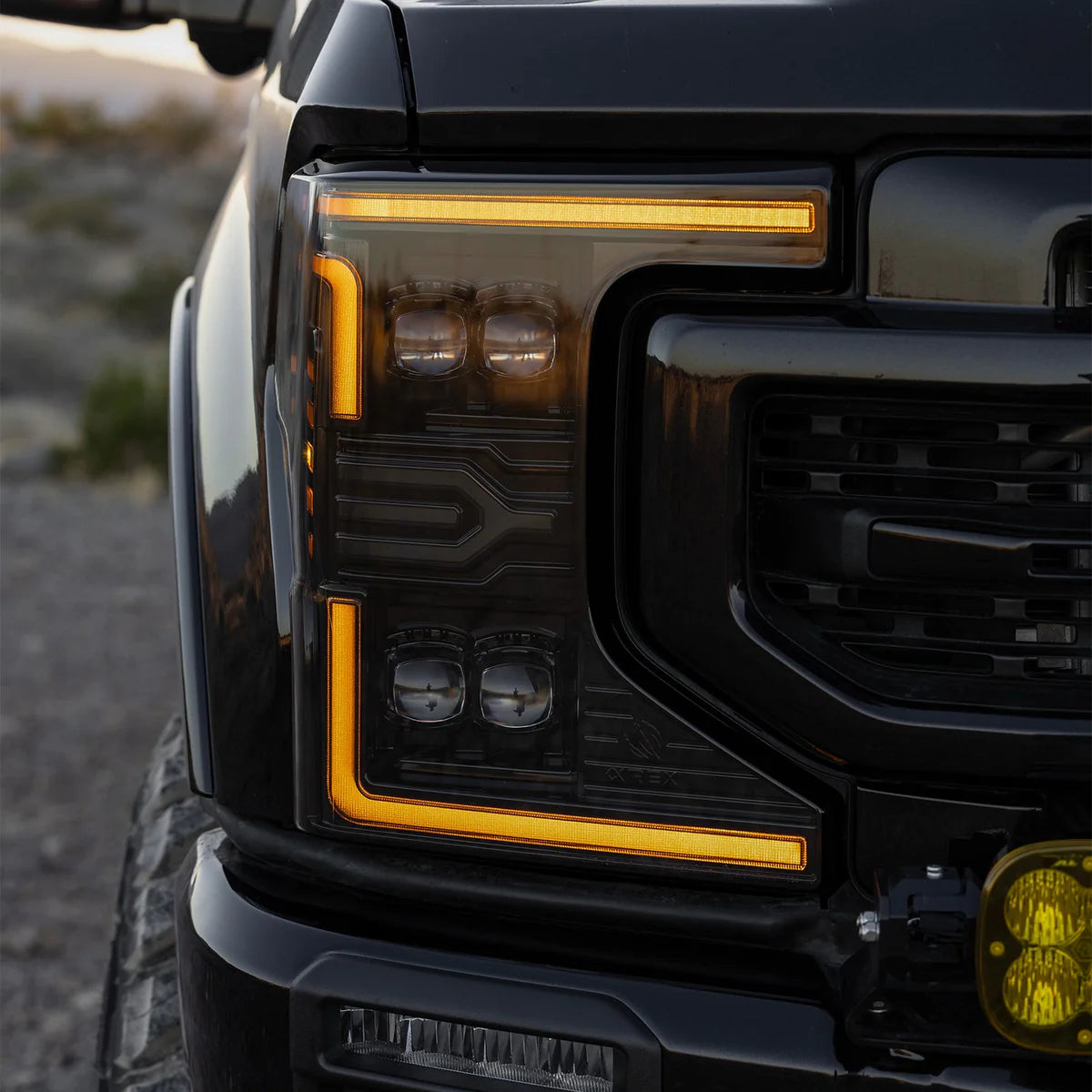 20-22 Ford Super Duty NOVA-Series LED Projector Headlights Black