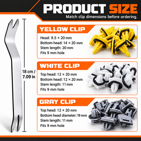 Chevrolet & GMC Fender Flare & Trim Clip Kit – 70 Pieces