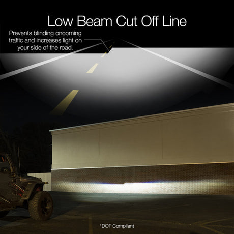 7" LED Headlight Kit for Jeep | XKchrome Smartphone App