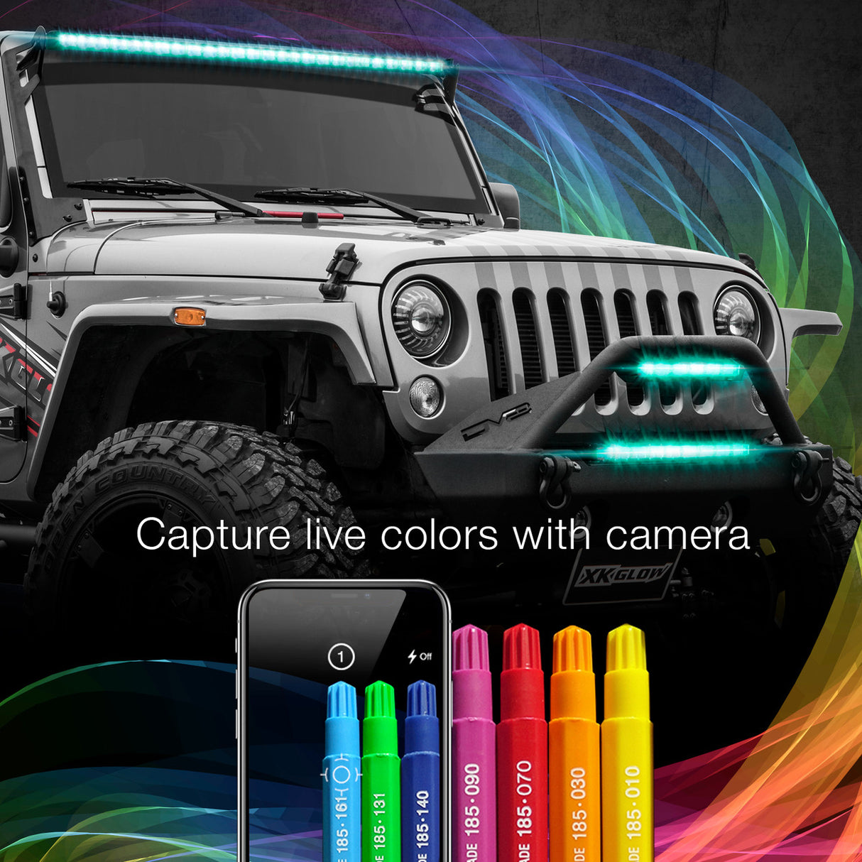 MULTI-COLOR RGBW LED LIGHT BARS / XKCHROME SMARTPHONE APP