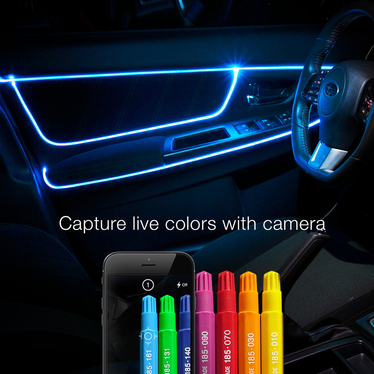 LED FIBER OPTIC KITS FOR CARS / XKCHROME SMARTPHONE APP