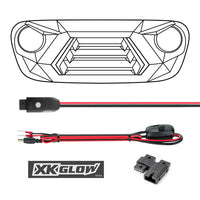 XKchrome LED Grill Kit with DRL Sequential Turn for Jeep Wrangler and Gladiator