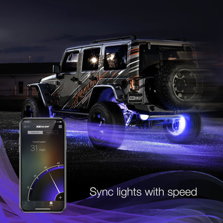 LED Wheel Ring Lights | XKchrome Smartphone App Controlled