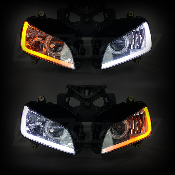 24/36in Sequential Switchback Strips with DRL and Turn Signal for Headlights