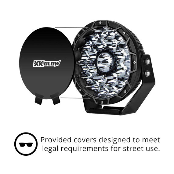 2pc 9in 110W Combo Beam Offroad Round Work Light Kit