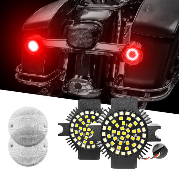 Motorcycle Front LED Turn Signal Kit 1157 for Harley Indian