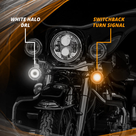 Motorcycle Front LED Turn Signal Kit 1157 for Harley Indian