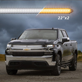 Universal Switchback LED Grill Light Bar | Animated Startup & Sequential Turn Signals