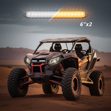 Universal Switchback LED Grill Light Bar | Animated Startup & Sequential Turn Signals