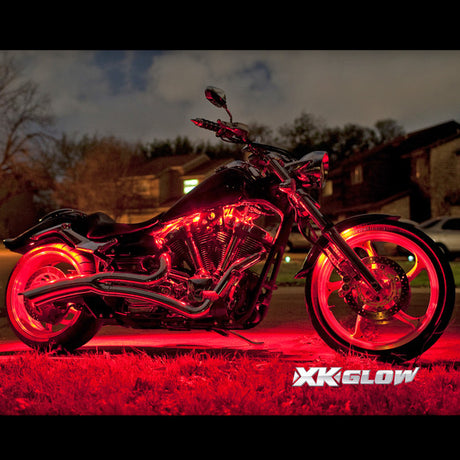 Motorcycle LED Accent Light Kit | Multi-Color with Remote Key Fob