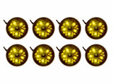 8pc Yellow LED Pod Lighting Kit