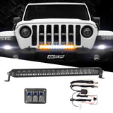 PRE-ORDER: 20" Fog + Strobe + High Beam LED Razor SAE Light Bar Kit w/ Switch & Wire