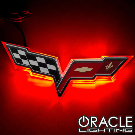 2005-2013 CHEVROLET C6 CORVETTE ILLUMINATED EMBLEM