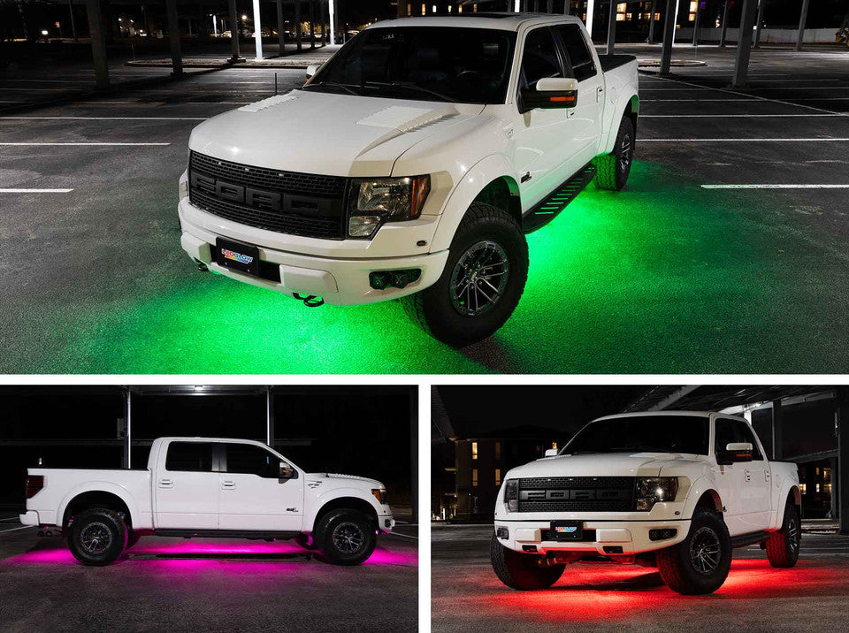 Bluetooth Flexible Million Color LED Truck Underbody Lighting Kit with Smartphone Control