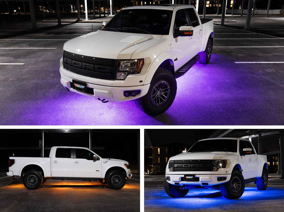 Bluetooth Flexible Million Color LED Truck Underbody Lighting Kit with Smartphone Control