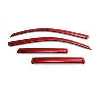 Color-matched low-profile rain guards painted to factory paint code