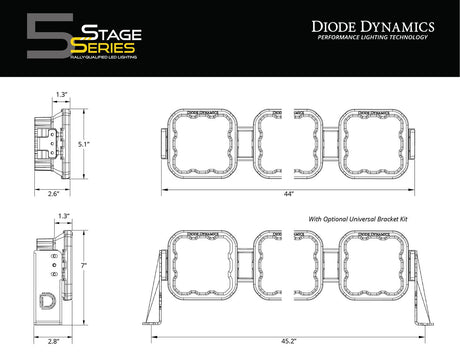 SS5 CrossLink 7-Pod LED Light Bar (one)
