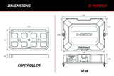 PRE-ORDER: Diode Dynamics D-Switch 8-Channel Switch Panel