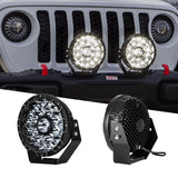 2pc 9in 110W Combo Beam Offroad Round Work Light Kit