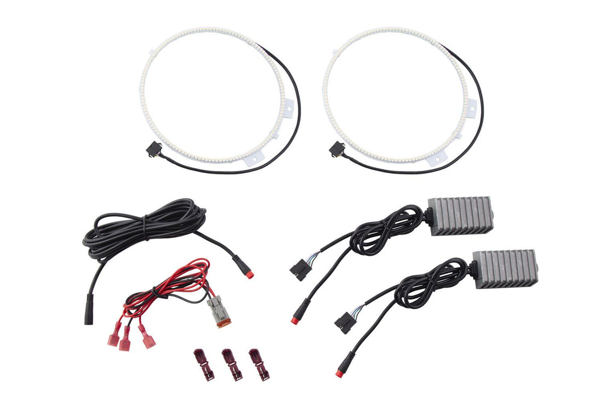 RGBW HD LED Halos for 2018-2025 Jeep JL Wrangler (pair)
