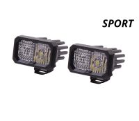 SSC2 SAE/DOT White Sport Standard LED Pod (pair)