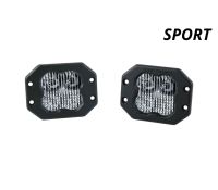 SS3 SAE/DOT White Sport Flush Mount LED Pod (pair)