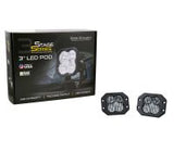 SS3 SAE/DOT White Pro Flush Mount LED Pod (pair)