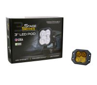 SS3 SAE Yellow Pro Flush Mount LED Pod (one)