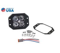 SS3 SAE/DOT White Sport Flush Mount LED Pod (one)