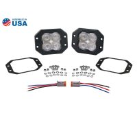 SS3 SAE/DOT White Pro Flush Mount LED Pod (pair)