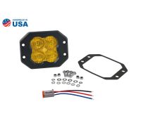SS3 SAE Yellow Pro Flush Mount LED Pod (one)