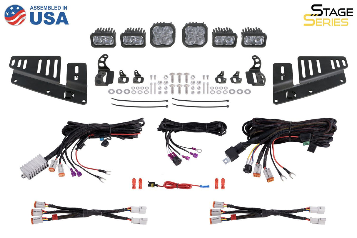 Stage Series Fog Pocket Kit for 2021-2025 Ford Bronco (w/ Steel Bumper)