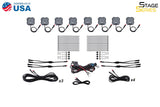 Stage Series RGBW LED Rock Light Kit (8-pack)