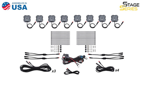 Stage Series RGBW LED Rock Light Kit (8-pack)