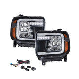 2015-2019 GMC Sierra 2500/3500 LED Reflector Headlights (pair)