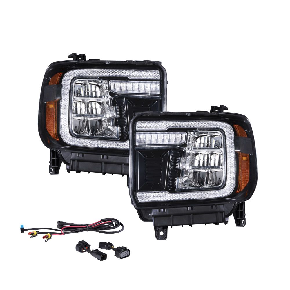 2014-2018 GMC Sierra 1500 LED Reflector Headlights (pair)