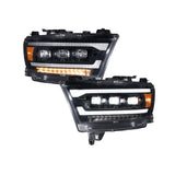 2019-2024 Ram 1500 Sequential LED Projector Headlights (pair)