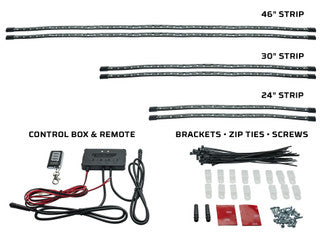 Million Color LED Flexible Slimline Truck Underbody Lighting Kit