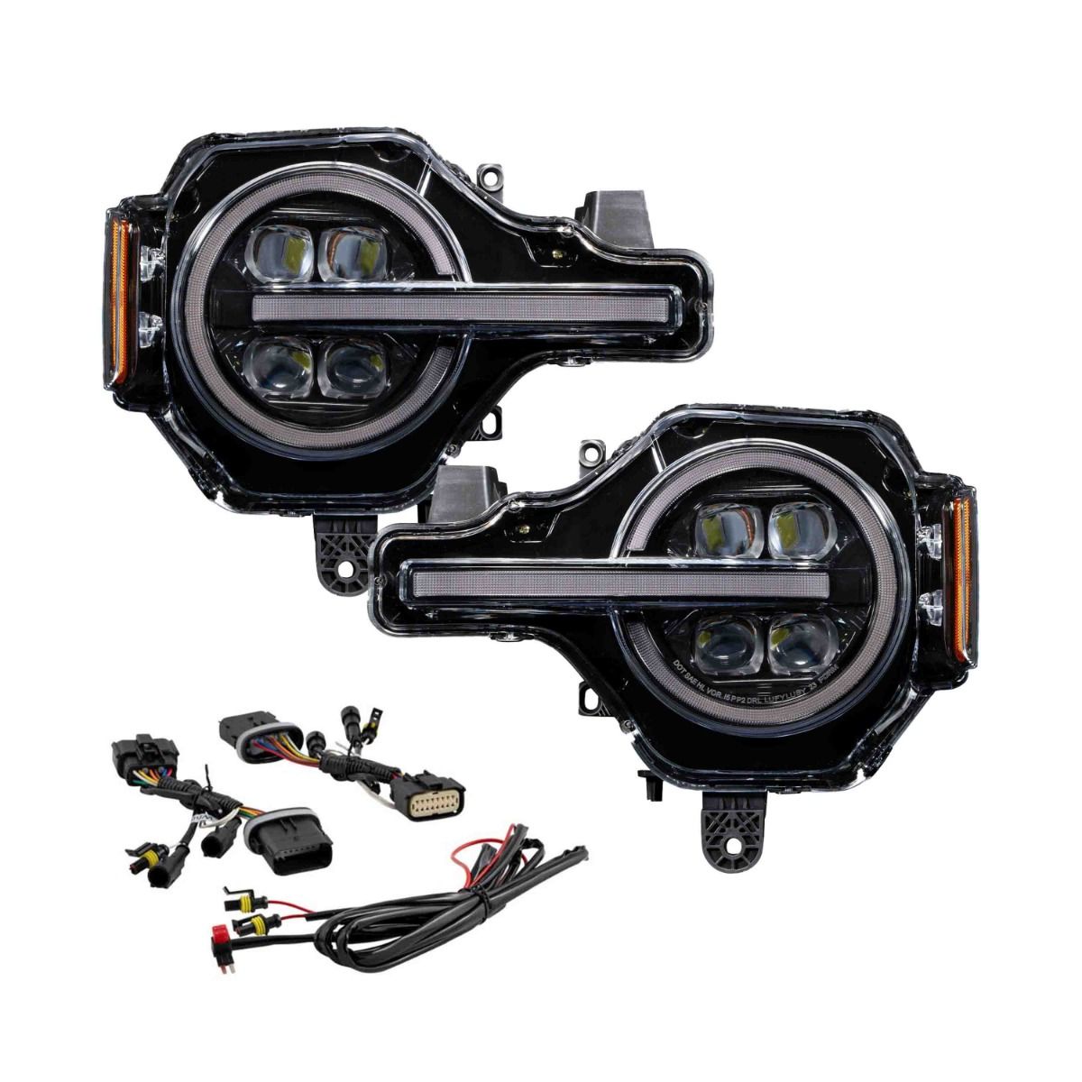 2022-2025 Ford Bronco Raptor LED Projector Headlights (pair)