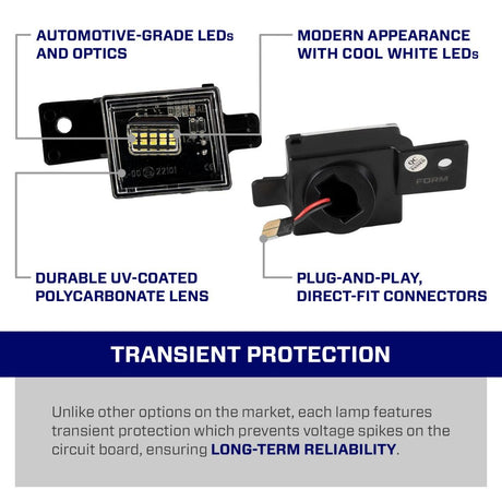 2014-2023 Chevrolet Silverado 1500 LED License Plate Lights (pair)
