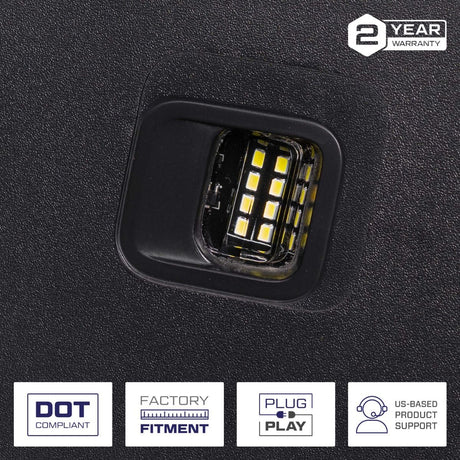 2022-2025 GMC Hummer EV LED License Plate Lights (pair)